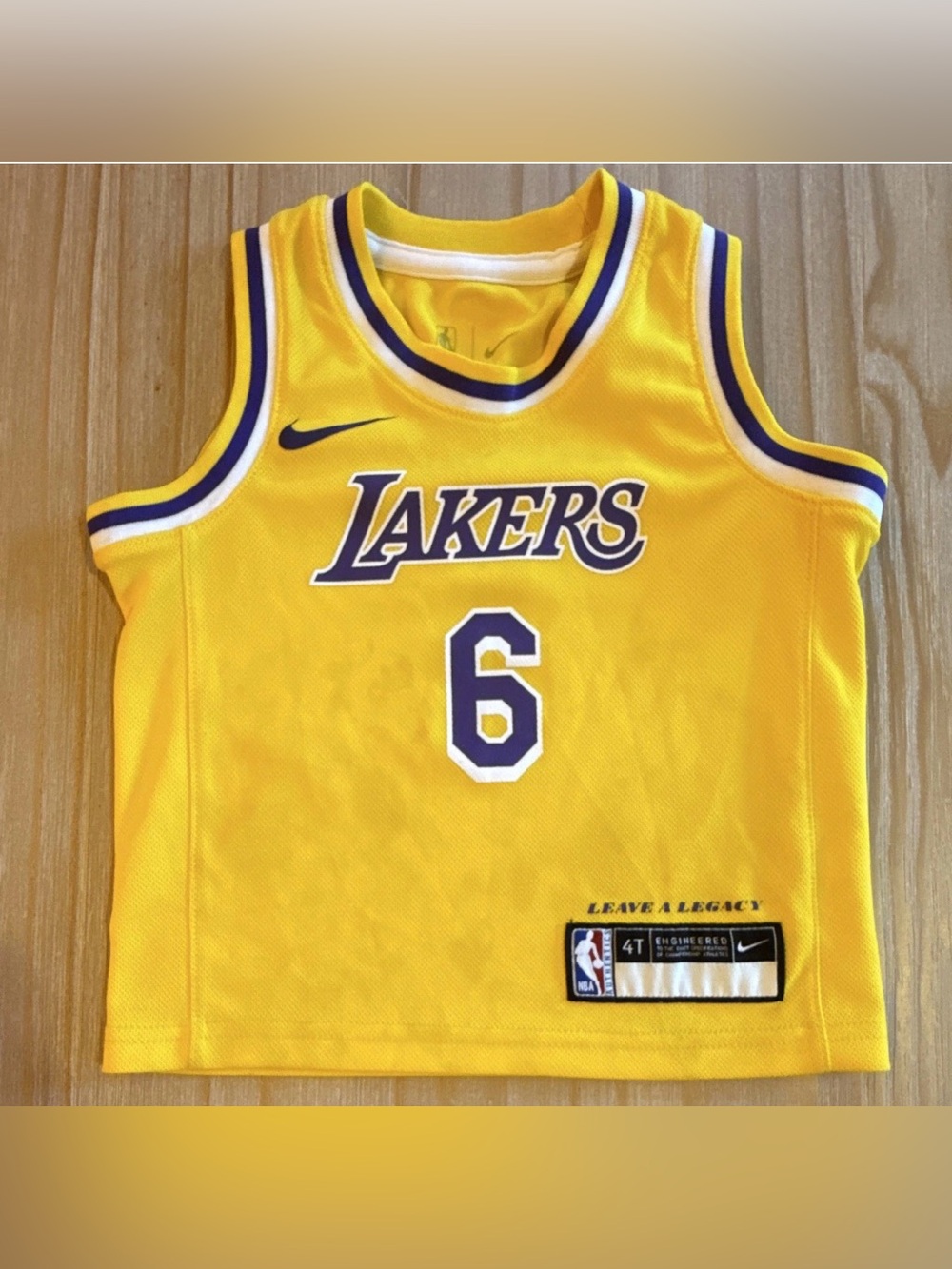 Nba Los Angeles Lakers #6Lebronjamesjerseytoddler4T